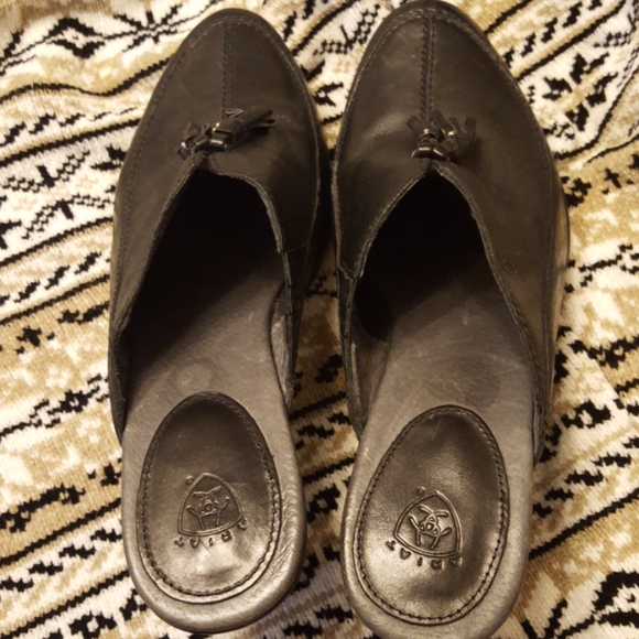 Women's Ariat black leather shoes size 6.5 - Picture 6 of 11